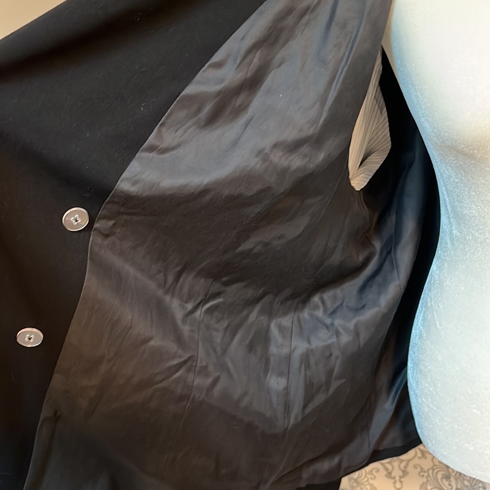 MM. Lafleur black +3 double breasted blazer with double back vent like new - Picture 3 of 8